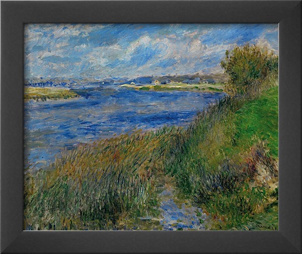 Banks of the Seine River at Champrosay, c.1876 - Pierre-Auguste Renoir painting on canvas